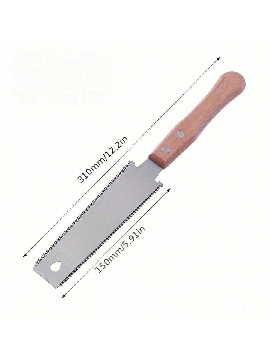 H5599P Sierra Japonesa De Mano De 6 Pulgadas De Doble Filo, Con Cuchilla Flexible, Mango De Madera De Haya Para Un Corte Suave Para Herramientas De Carpintería - Imagen 3
