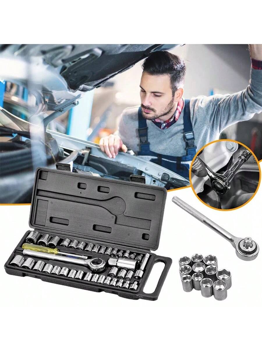 H4201P Juego De Dados Con Matraca 40 Piezas - Imagen 4