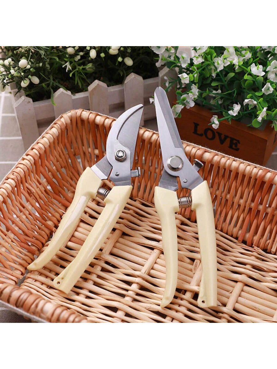 H4213P Juego De Tijeras De Podar Para JardÃn – 2 Piezas, 1 Podadora Bypass + 1 Tijeras De Hoja Recta, Para Cortar Flores, Podar Plantas, Bonsai, Recoger Frutas - Imagen 9