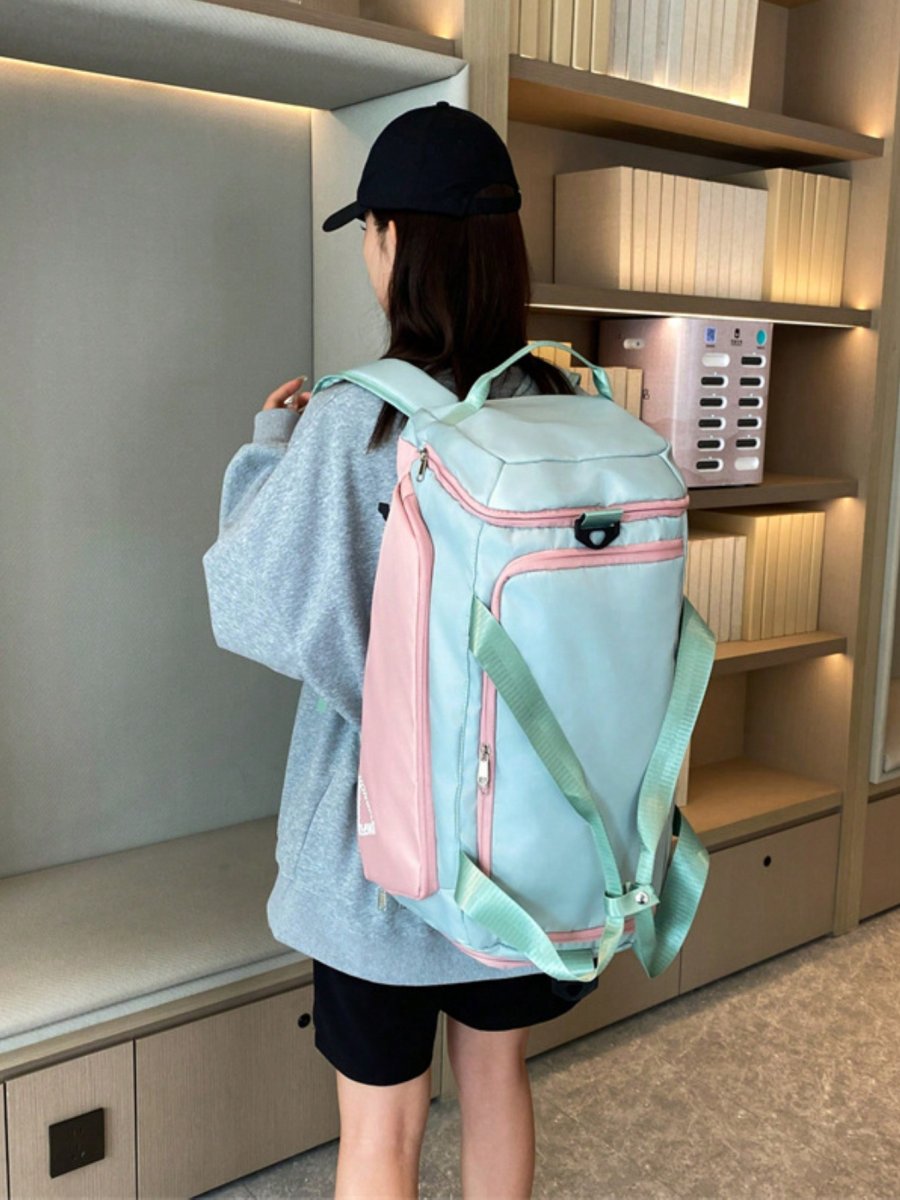 H2712P Bolsa Viaje Gran Capacidad, Bolsa Viaje Plegable para Hombres y Mujeres Bolsa Tote con Compartimientos Bolsa Deportiva Resistente al Agua Adecuadas Perfecta Gimnasio, Natación y Viaje,Maleta Deportiva Bolsa Gym Viaje Mochila Fitness Bag,Bolsa de Deporte - Imagen 4