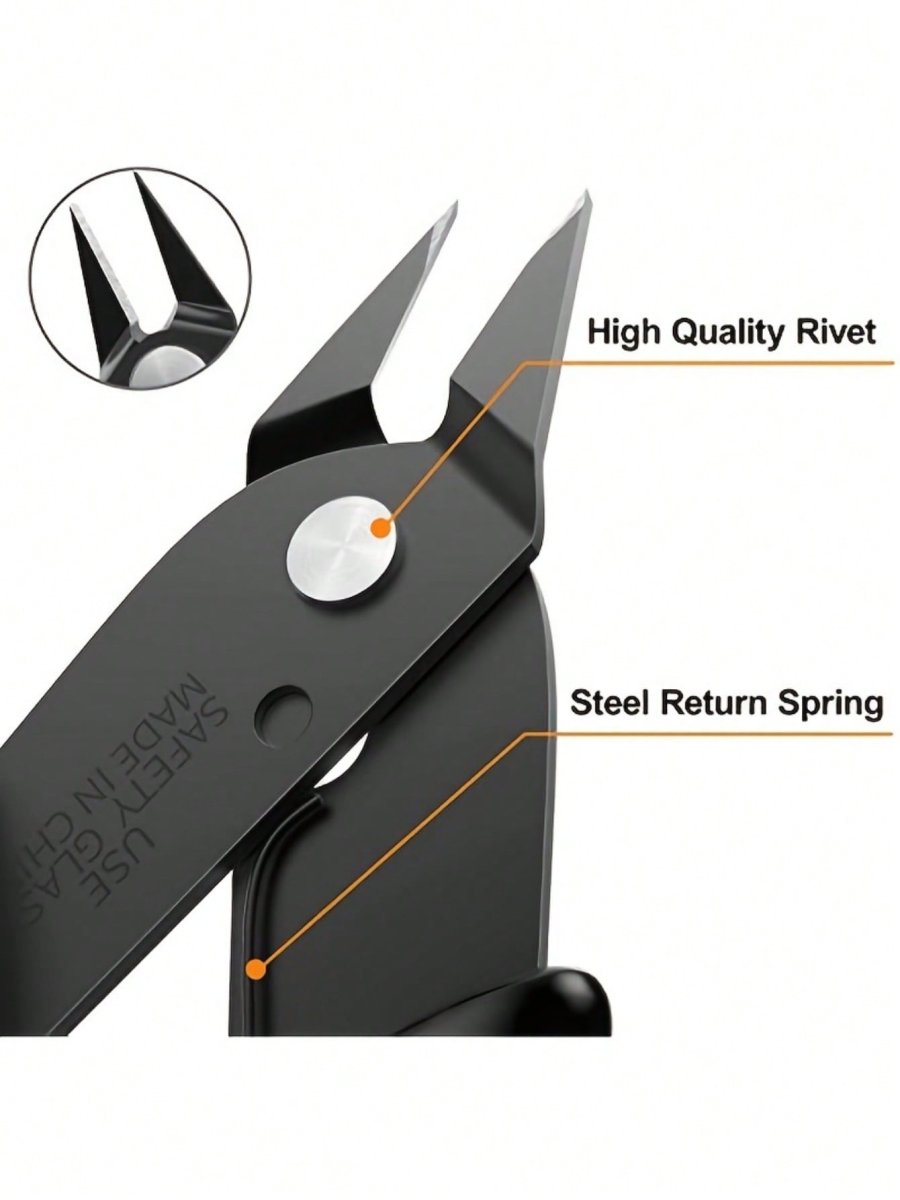 H1422P 1 Pieza Micro Cortador De Alambre, Pinzas De Corte Lateral De Precisión De 5 Pulgadas, Tijeras Para Pasatiempos Para La Fabricación De Joyas, Electrónica - Imagen 5