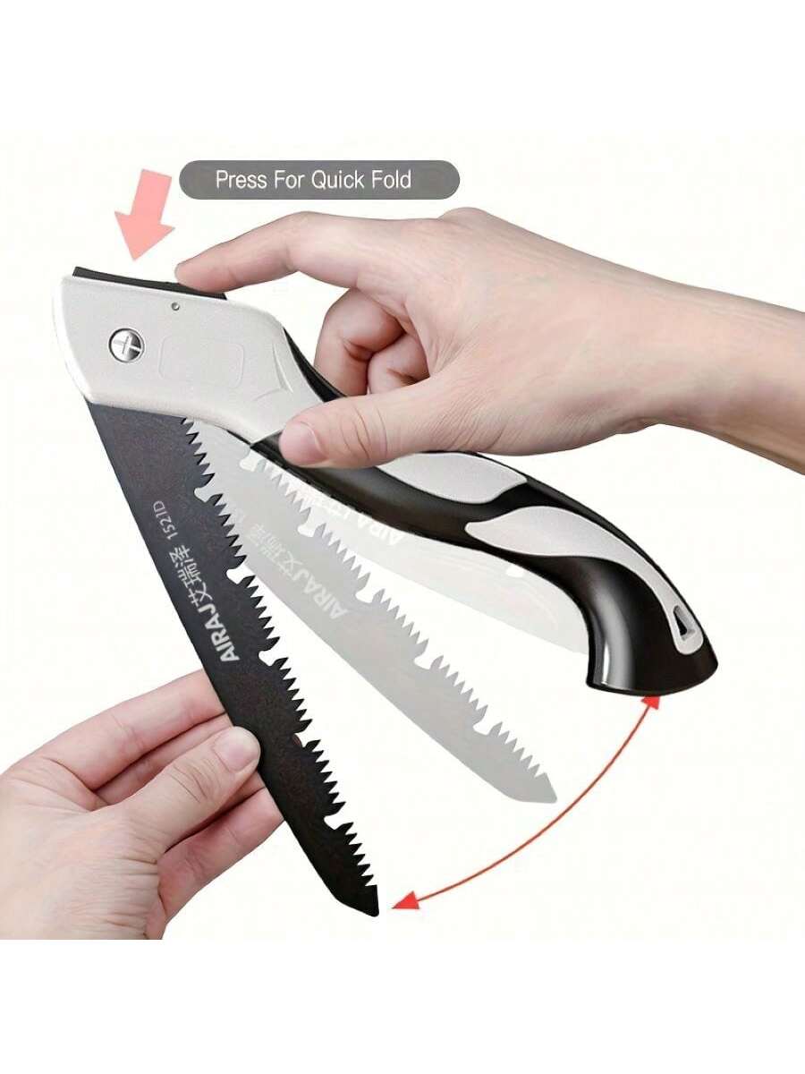 H5600P Sierra plegable AIRAJ para carpinterÃa, sierra de podar multifunción plegable para cortar madera afilada, cuchillo de tala y jardÃn para camping al aire libre - Imagen 5