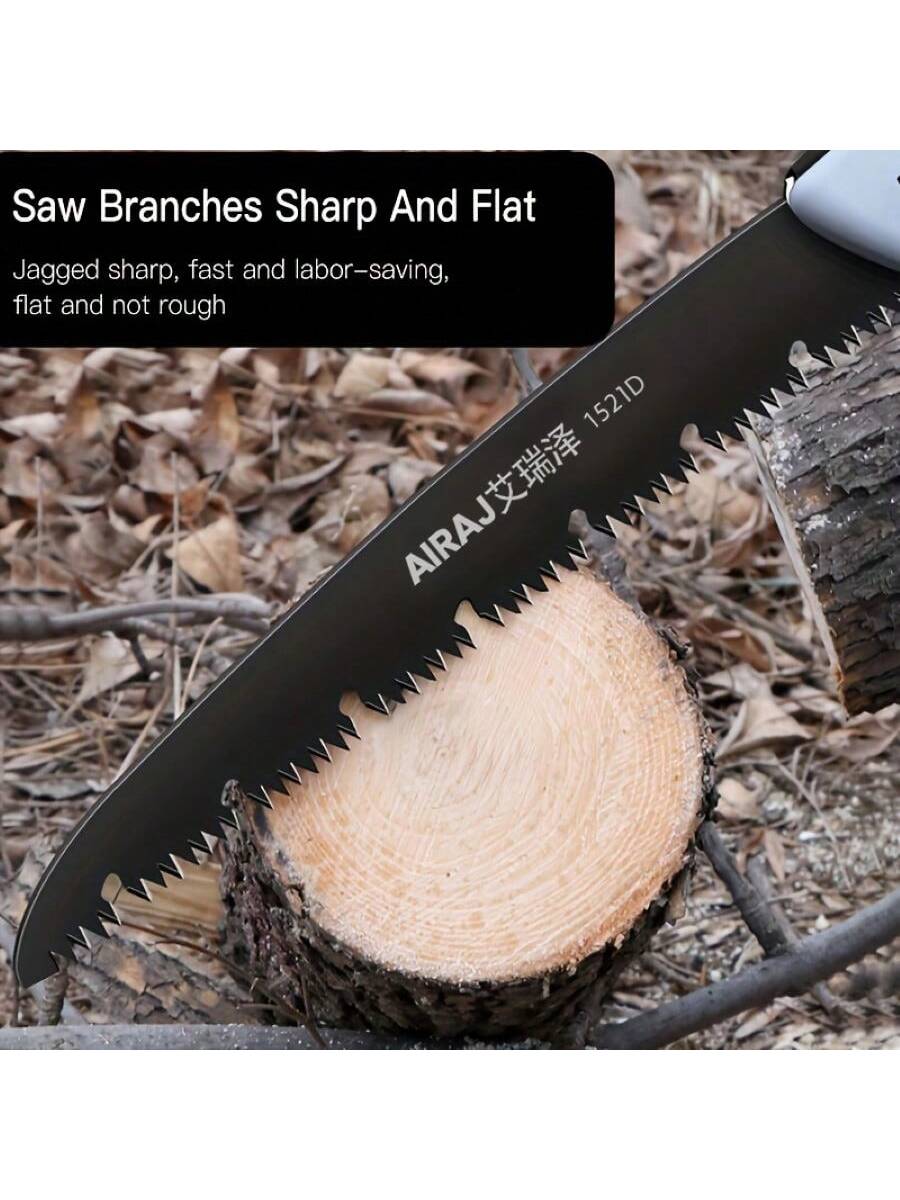 H5600P Sierra plegable AIRAJ para carpinterÃa, sierra de podar multifunción plegable para cortar madera afilada, cuchillo de tala y jardÃn para camping al aire libre - Imagen 4
