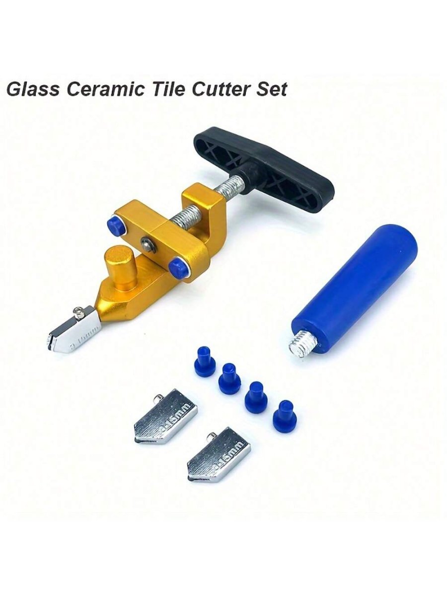 H1328P 1 Pieza Cortador De Vidrio Para Mosaicos, Rueda De Cuchilla De Cerámica Trituradora De Vidrio, Abridor De Agujeros De Diamante, Espátula De Cerámica, Accesorio De Herramienta De Mano De Corte Con Boquilla Para Cortar Baldosas De Vidrio De Construcción - Imagen 6