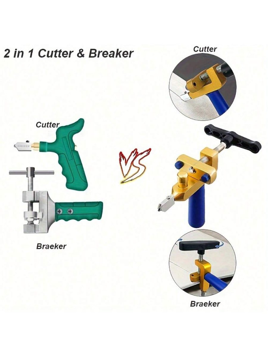 H1328P 1 Pieza Cortador De Vidrio Para Mosaicos, Rueda De Cuchilla De Cerámica Trituradora De Vidrio, Abridor De Agujeros De Diamante, Espátula De Cerámica, Accesorio De Herramienta De Mano De Corte Con Boquilla Para Cortar Baldosas De Vidrio De Construcción - Imagen 5