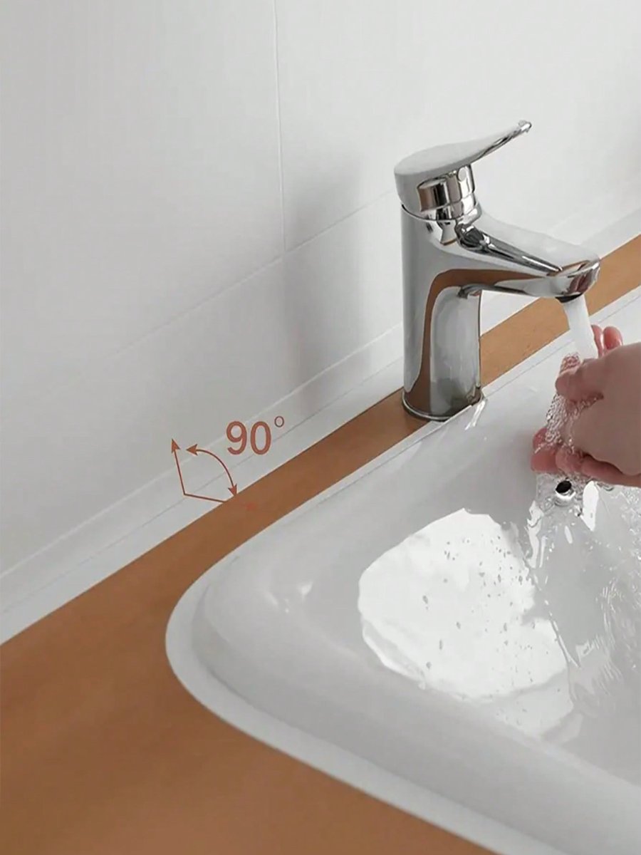 H2000P 1 rollo de cinta blanca impermeable y resistente al moho, tira de sellado autoadhesiva, tira de calafateo, adhesivo de calafateo, cinta de sellado impermeable de calafateo, adhesivo de borde de pared impermeable y de fregadero, suministros de limpieza, di - Imagen 6