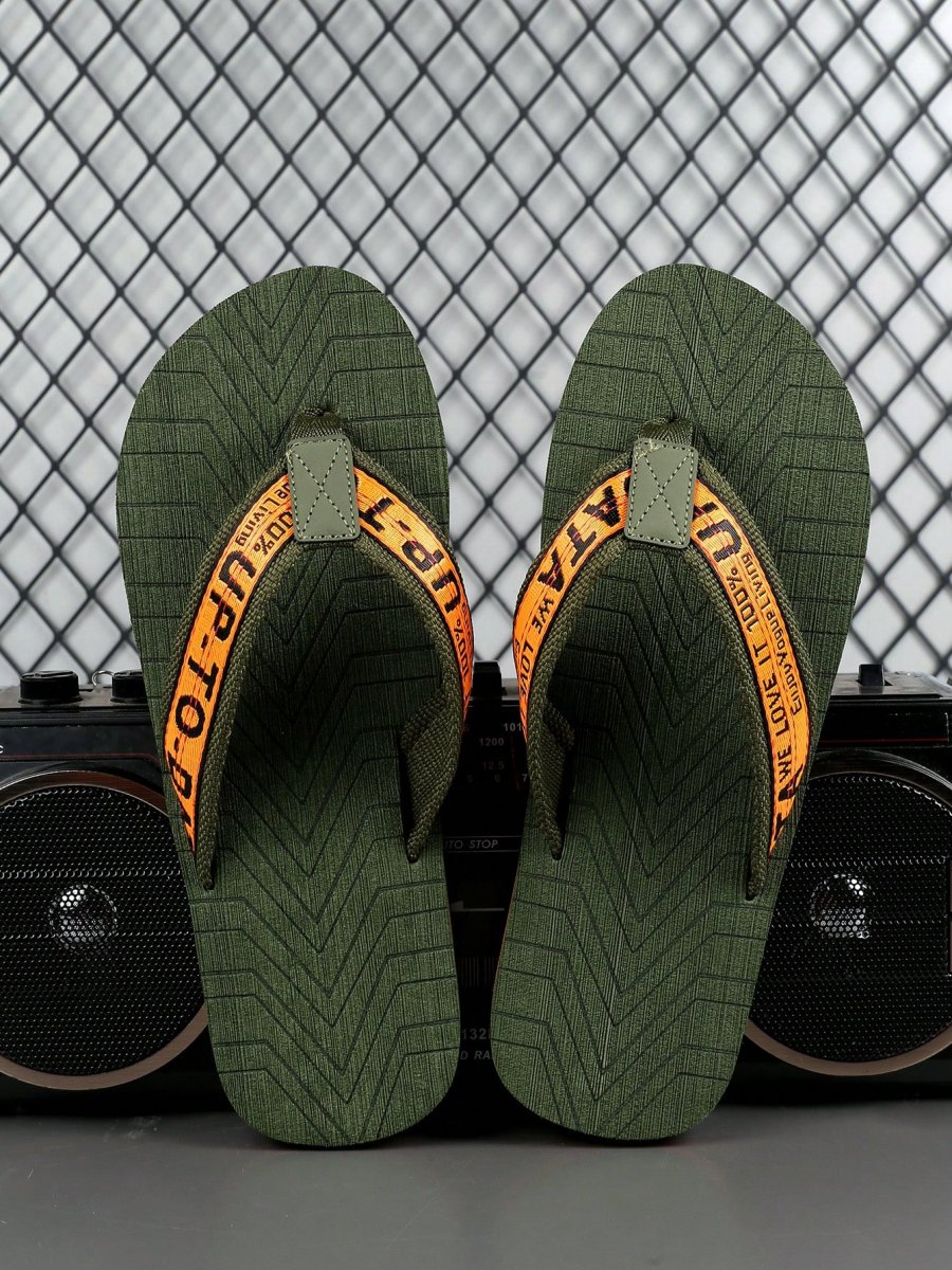 H3229P Chanclas grandes y ligeras de EVA para hombre, sandalias/casual /chanclas antideslizantes/ chanclas de playa, sólidas, con plantilla de EVA/ vacaciones/ playa / sandalias / estilo británico / chanclas para hombre, diseño de dedos abiertos, adecuadas para - Imagen 7