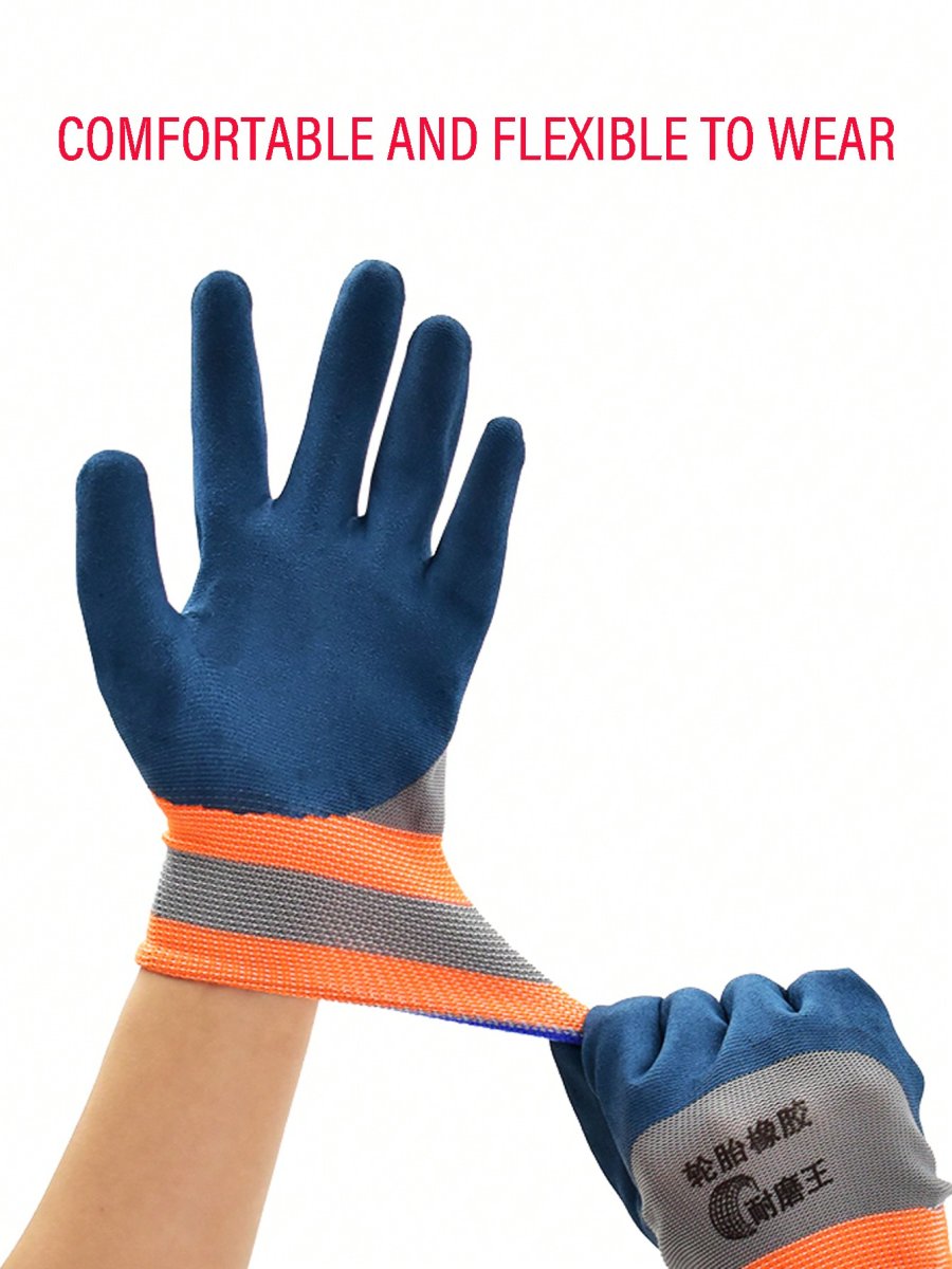 H2092P 2 pares de guantes de trabajo de jardÃn, guantes de trabajo resistentes a cortes, cómodos guantes de jardinerÃa, duraderos guantes de mecánico y flexibles guantes de pesca, guantes de barbacoa al aire libre, guantes de construcción de sitio - Imagen 6