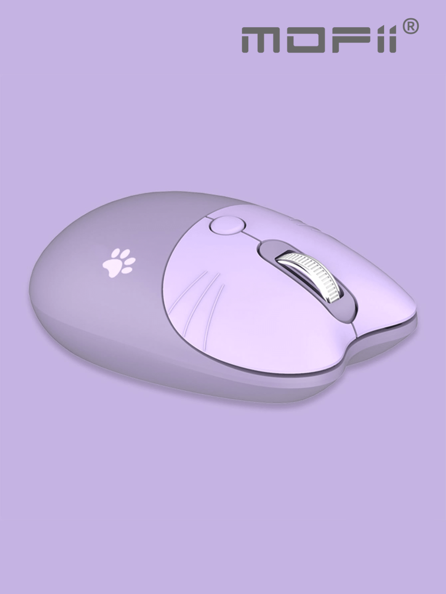 H4562P MOFII Ratón Inalámbrico M3 con Patrón De Pata De Gato Lindo Y Ligero Y Forma De Oreja De Gato, Adecuado Para Windows, PC, Computadoras Portátiles, Computadoras De Escritorio, Rosa - Imagen 8