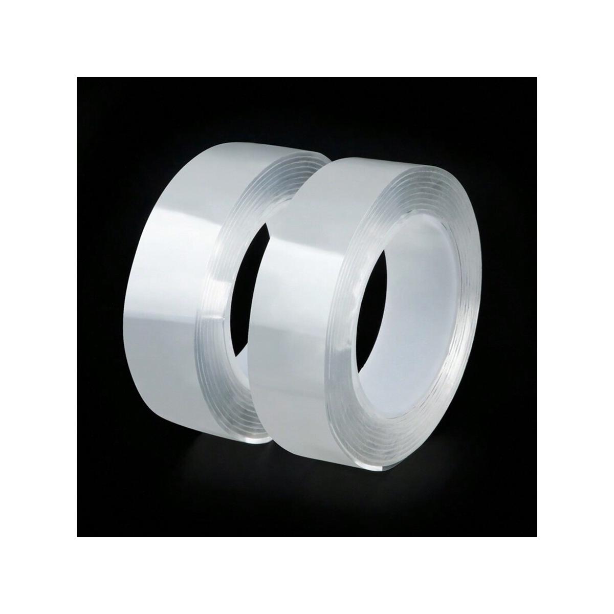 H1918P 1 pieza de cinta de doble cara nano super fuerte de 1/3M – Lavable, reutilizable, resistente al agua – Transparente – para suministros de cocina y baño - Imagen 4