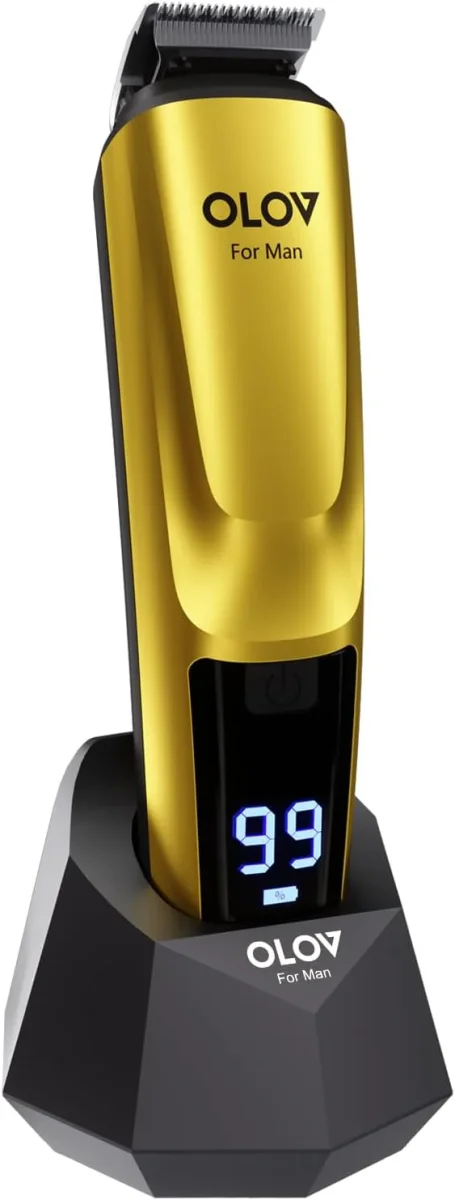 Cortadora de barba, kit de aseo todo en uno para hombre de 21 piezas y cortapelos, nariz, oÃdo, cuerpo y cara, maquinilla de afeitar eléctrica con base de recarga USB - Imagen 8