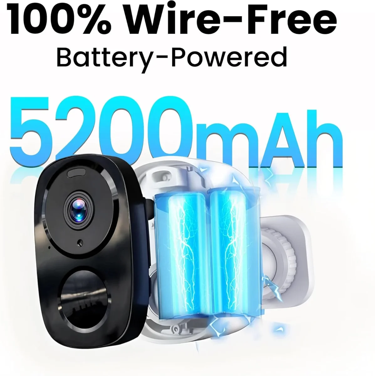 Cámaras de seguridad 2K actualizadas 2025 inalámbricas para exteriores, almacenamiento en la nube gratuito y soporte de tarjeta SD local, duración de la baterÃa de 1 a 6 meses, impermeable - Imagen 4