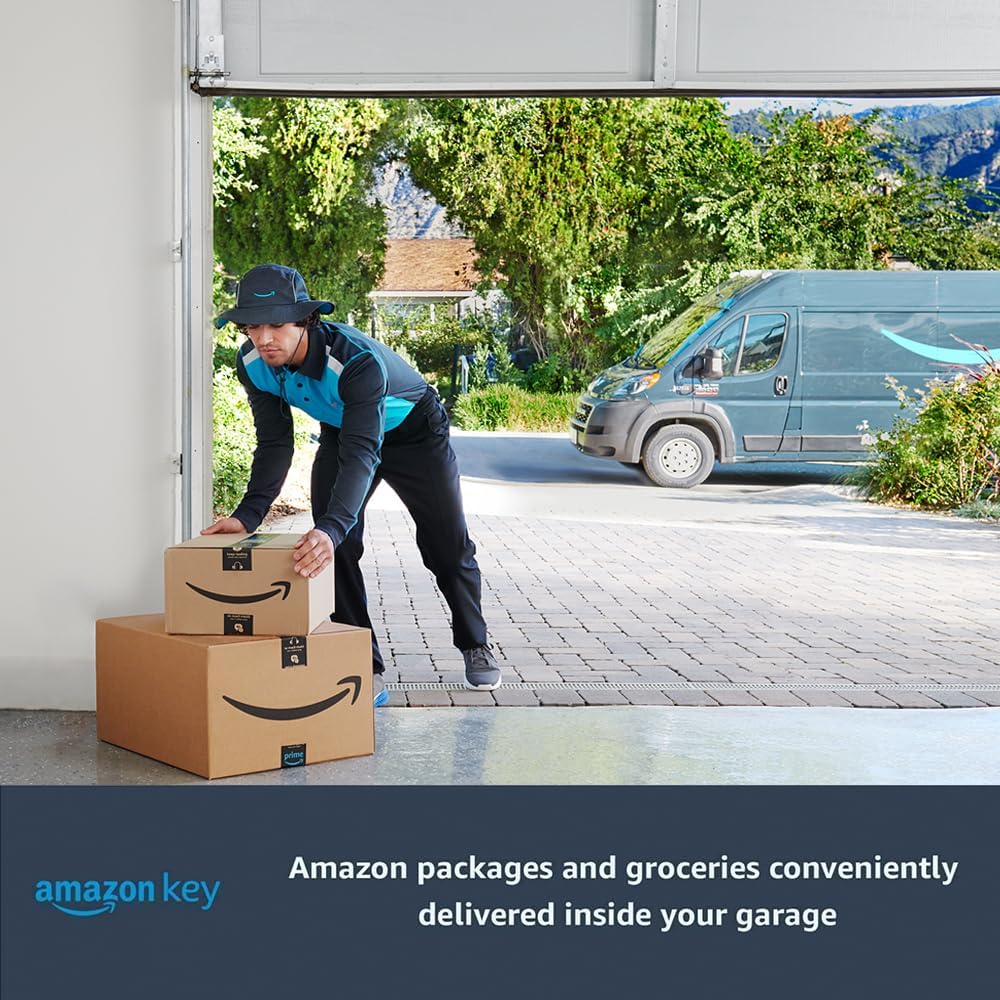 myQ Chamberlain - Control inteligente de garaje, concentrador de garaje inalámbrico y sensor con Wi-Fi y Bluetooth, controlado por teléfono inteligente, diseño myQ-G0401-ES, color blanco - Imagen 6