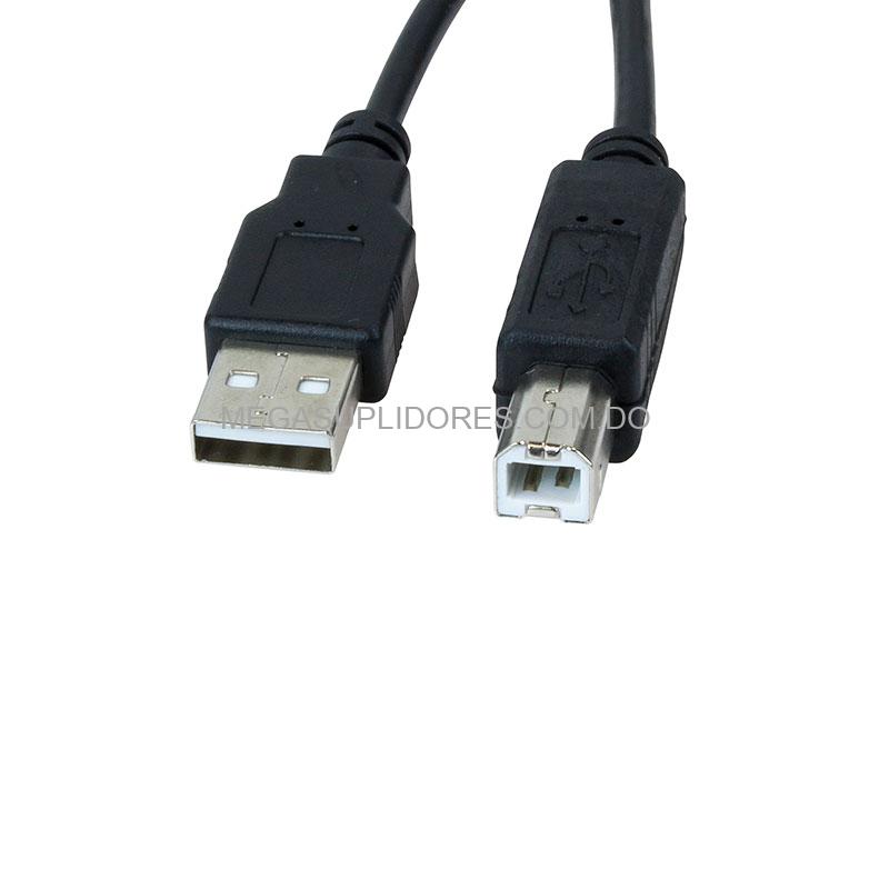 Cable USB para Impresoras | Tipo A Macho a Tipo B Macho | 6 Pies | 1.5 metros