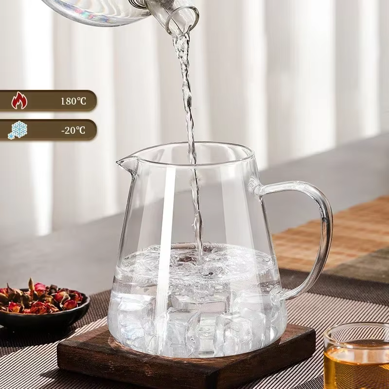H5914P Tetera de vidrio, tetera de estufa resistente al calor con colador de acero inoxidable, infusor, tetera de Kung Fu adecuada para Cocina de Inducción - Imagen 2
