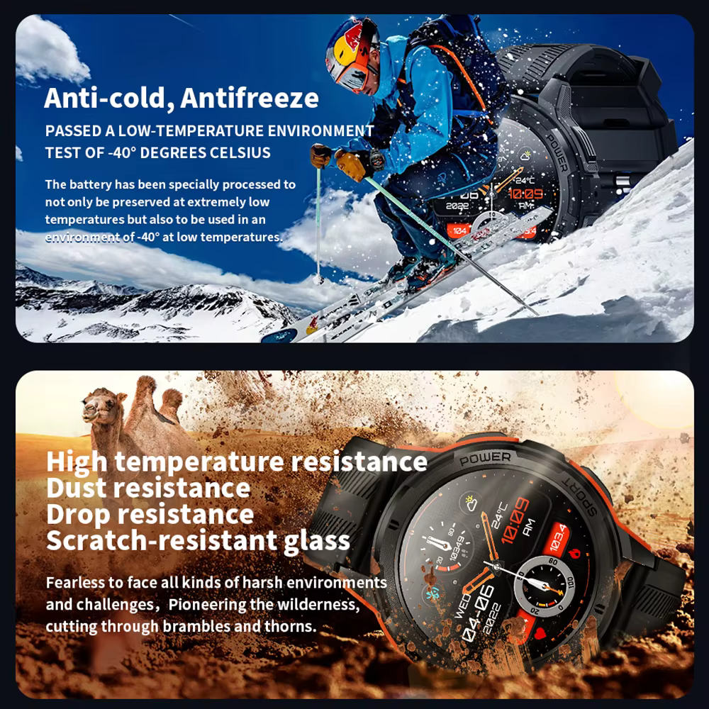 H2900P C25 Relojes inteligentes para hombres Pantalla AMOLED 1.43 “1ATM Monitor de ritmo cardÃaco a prueba de agua Reloj inteligente deportivo Bluetooth Llamada Mujeres Fitness - Imagen 4