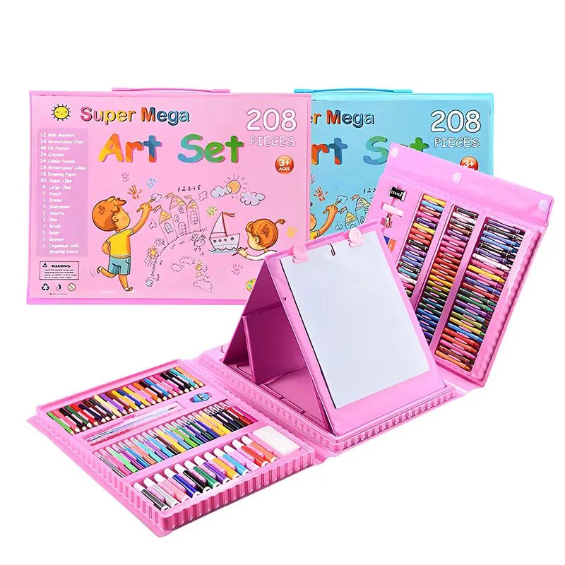 Set Kit Colores Juego Arte/Dibujo Creativo Infantil -208 Pcs - Imagen 3