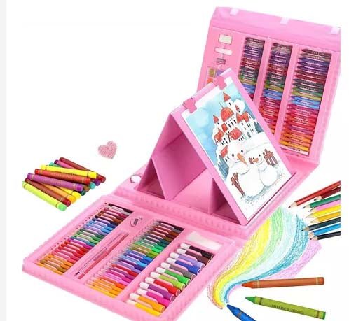 Set Kit Colores Juego Arte/Dibujo Creativo Infantil -208 Pcs - Imagen 9